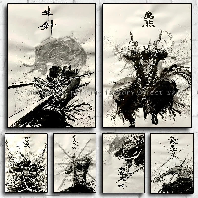 Anime One Piece Zoro Poster Ink HD Print Canvas Painting Wall Art Mural Suitable for Cafe Home Wall Decoration Picture Gift Anime One Piece Zoro Poster Ink HD Print Canvas Painting Wall Art Mural Suitable for Cafe Home Wall Decoration Picture Gift